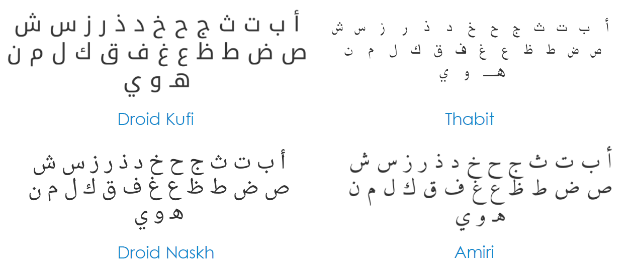 arabic new fonts